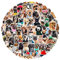 100 Stück Niedliche Hund Aufkleber für Laptop,Gepäck,Stoßstange,Kühlschrank,Auto,Motorrad,Gitarre,Wasserdicht Vinyl Kawaii Tier Aufkleber,Geschenk für Erwachsene Kinder Teenager,Cartoon Stickers