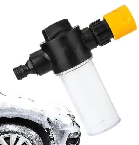 Pulvérisateur à mousse pour tuyau d'arrosage, buses haute pression, buse à mousse, mousse de nettoyage de voiture, distributeur de savon, pistolet de stockage pour arrosage, lavage de voiture,