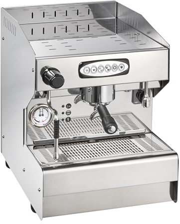 GastroHero MILANO 1 Espressomaschine I 1 Brüheinheit I Siebträgermaschine mit Festwasseranschluss und Pre-Infusion I Espresso Maschine für Gastronomie Barista