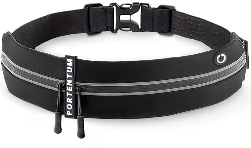 PORTENTUM Marsupio Running - Porta Cellulare Corsa (per Ogni Telefono) per Uomo e Donna - Porta Telefono Corsa -Cintura Jogging per Sportivo, Camminata
