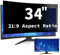 DEJIMAX Privacy Screen Protector for 34 Inch (86cm) Curved Monitors - 21:9 Ultrawide Anti-Spy Film with Anti-Glare & Blue Light Filter, HD Eye Care for Office, Home, Travel