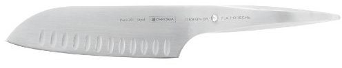 Chroma Type 301 P-21 Santoku mit Kullenschliff 17,8 cm
