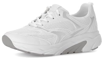 Gabor Damen Low-Top Sneaker, Frauen Halbschuhe,schnürschuhe,schnürer,straßenschuhe,Strassenschuhe,Sportschuhe,Weiss,36 EU / 3.5 UK