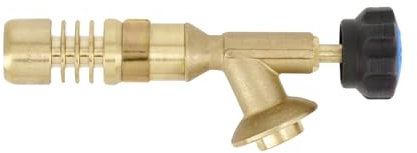 HÖGERT TECHNIK Bruciatore a gas per MAPP/propano, valvola di controllo della fiamma, potenza 1,4 kW, max. 1850°C, componenti in rame robusti, ugello preciso