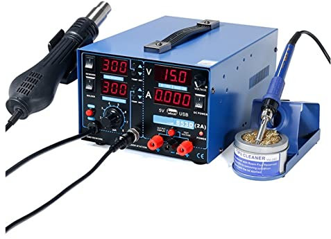 Station de fer à souder, Station de soudage à l'air chaud 2A, Intégré professionnel