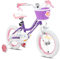 JOYSTAR 12 Zoll Kinderfahrrad für 2-4 Jahre alte Mädchen, 1 Zoll Mädchenfahrrad mit Stützrädern und Korb, Violett