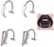 NICENEEDED 4 Stück Vampir Lippenring Aus Edelstahl Verstellbare Nicht Durchdringende Wolfszähne Halloween Lippenringe In C Form Punk Boby Schmuck