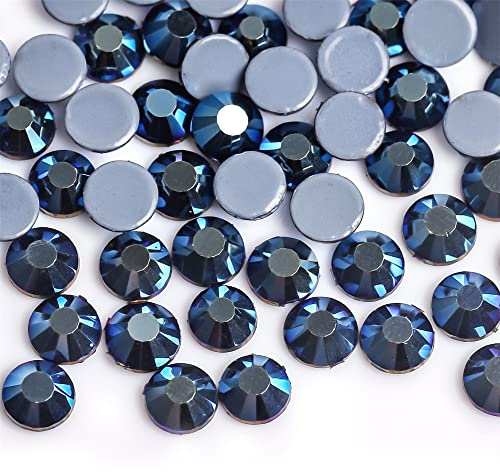 Hotfix Strasssteine Lila Samt Kristall Hot Fix Glas Strass Hotfix Eisen auf Nähen Stoff Dekorationen(Antique Zinc,SS20-1440pcs)