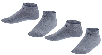 ESPRIT Unisex Kinder Foot Logo 2-Pack Sneakersocken Baumwolle atmungsaktiv