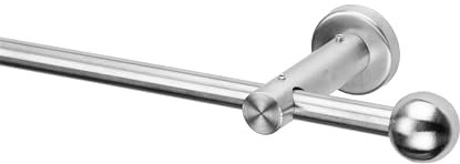 Ventanara® Stilgarnitur 110 bis 200 cm Gardinenstange ausziehbar mit Endstücken Kugel inklusive Montagematerial
