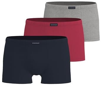 Tom Tailor Herren Hip Pants 3er Pack 8710-6061 Retroshorts (3er Pack)