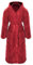 Gräfenstayn® Damen & Herren Kuschelfleece Bademantel mit Kapuze Größe S-XXXL mit Öko-Tex Standard 100 Flanell Fleece (XXXL, Bordeaux)