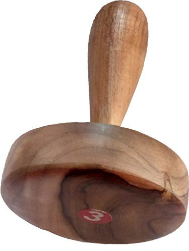 Shradha Trading Big Wooden Potato Masher,Wooden Roti Chapati Presser,roti bhakri or khakara on tava Presser, Crusher