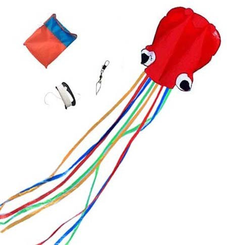 Mayco Bell Tintenfisch Tragbar Drachen Nylon und Polyester Stoff Perfekte Spielzeug für Kinder