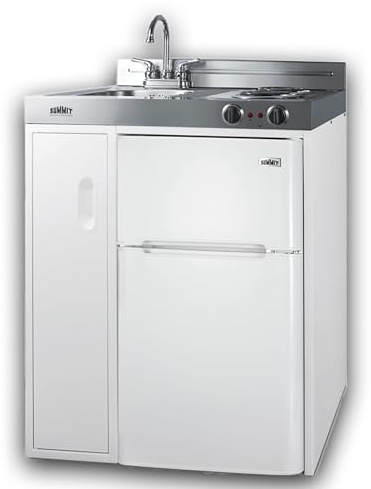 Summit 30 Wide All-In-One Kitchenette, White- C30EL