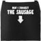 MoonWorks® Grill-Schürze für Männer mit Spruch May I suggest the Sausage lustig Baumwoll-Schürze Küchenschürze schwarz unisize