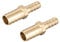 sourcing map Raccord Cannelé Tuyau Laiton Réducteur à Ardillon Droit Connecteur Coupleur Tube Adaptateur Barb 12mm x 8mm (2pcs)