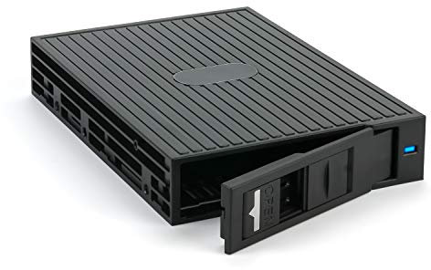 FANTEC 2514 MR-25 SAS I,II + SATA I,II,III Wechselrahmen für eine 2,5 HDD oder SSD in einem 3,5 Einschub. schwarzes Kunststoffgehäuse