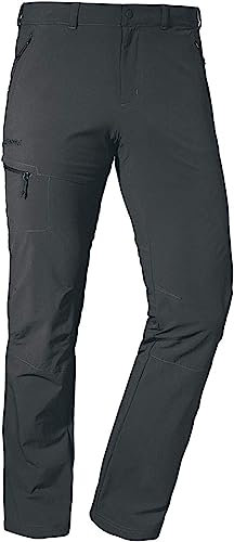 Schöffel Herren Pants Koper1, robuste Hose mit 4-Wege-Stretch, elastische und wasserabweisende Wanderhose für Männer, asphalt, 46