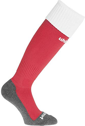 uhlsport Herren Stutzenstrumpfe Club Stutzenstrumpfe, Rot/Weiß, 41-44, 100380704
