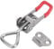 2Pcs Quick Release Clamp 304 Stainless Steel Adjustable Buckle Toggle Clamp Clip 150kg Clamping Force