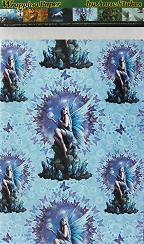 Ann Stokes Stargazer Geschenkpapier, Kristallfee, 3 Blatt, gefaltet, 42 cm x 59 cm