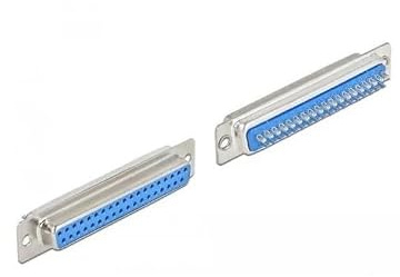 Delock D-Sub 37 Pin Buchse Metall, Lötversion, 4 Stück