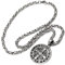 Schmuck-Checker Großes Schutzamulett mit Benediktus Kreuz aus 316L Edelstahl Königskette silber mit Anhänger Herren Biker-Schmuck Geschenk