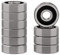 XIKE 605-2RS Sealed Ball Bearings 5x14x5mm, 605RS Deep Groove Ball Bearing with Double Rubber Seal and Chrome Steel, Pack of 10.