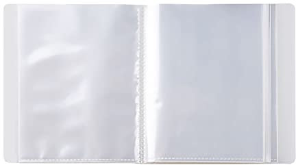 JIHUOO 40 Taschen A6 Kunststoff Fotoalbum Bild Aufbewahrung Buch Postkarte Binder Buch Kunst Präsentationsmappe mit mattiertem Einband