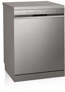 LG DF242FP - Lavavajillas 60 cm y Capacidad 14 Cubiertos, Lavavajillas LG con Función QuadWash, Motor Inverter Direct Drive, Carga Fácil y Flexibilidad, Color Inox Antihuellas