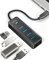 Hub USB C 3.0, iDsonix 4 puertos USB-C Hub 3.0 para ordenador portátil, portátil de viaje USB 3.0 con indicador LED para MacBook, Mac Pro/Mini, iMac, Linux, Windows, Mac OS, LinuxFlash Drive, HDD