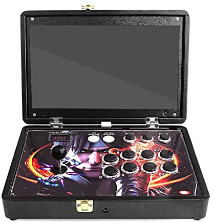 SUNDAYA 13000 Giochi in 1 Pandora Box 3D Plus Arcade, 32G Console di Gioco Arcade Console Machine, 14 pollici Retrò Console Videogiochi Macchina Supporta di Giochi Multiplayer 2P, 3P, 4P