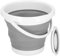 SPRINGOS Falteimer Silikon Universal 5 Liter Runder Eimer mit Tragegriff
