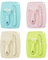 MAAFRI 4Pcs Sets 3 in 1 Home Kitchen Knife Stainless Steel Fruit Knife Peeler Chopping Board Set Food Scissor Cutting Board and Knife for Kitchen Dorm Travel