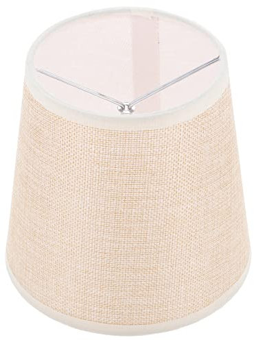 Tischlampe Barrel Lampenschirm Kleiner Lampenschirm Stoff Clip Auf Birne Für Tisch Stehlampen Ersatz Khaki Tischlicht
