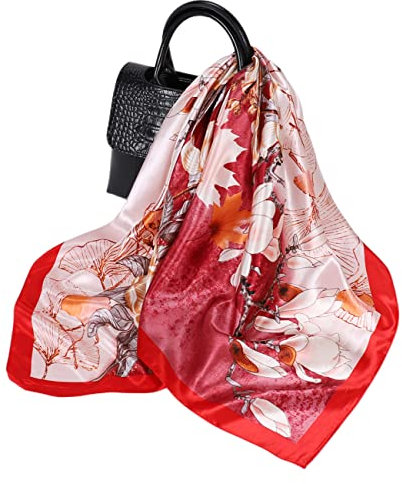 FAIRYGATE Damen kleines Seidentuch 100% Seide Halstuch Bandana Seidenschal Gemütliche 90023