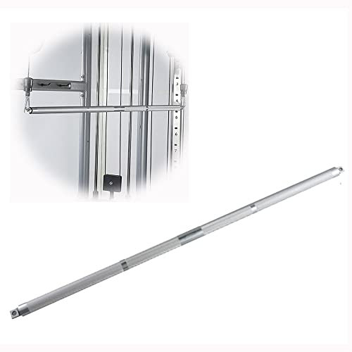 FREAZE 48 Wide Lat Pulldown Bar Double Hook, Straight Bar Cable Machine Attachment, Weight Fitness Pull Down Attachment For Gym Fitness Equipment (Size : 113cm)