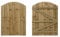Featheredge Arch top, Wooden Garden and Side Gates (v3)(H-900, W-875, Natural (Light Green) Finish)