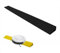 Rollstuhlrampe, Türschwellenrampe, Tragbare Indoor-Kehrrobotertür, Bordsteinrampe, Rutschfester Fester Kunststoff für Fahrrad-Roller-Gepäck, Freies Schneiden ( Color : Negro , Size : 100*12*5.5cm )