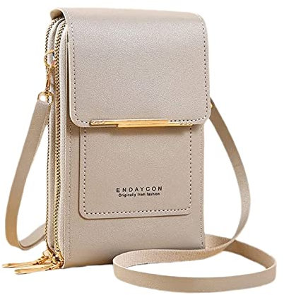 Multifunktionale Anti-Diebstahl-Ledertasche, Handytasche Zum UmhäNgen, Handytasche mit GeldböRse Zum UmhäNgen Leder, Kleine Crossbody Handy Geldbörse für Frauen Männer