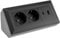 ChiliTec Bloc multiprise d'angle 2 prises USB-A USB-C PD, noir