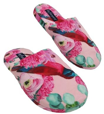 de fonseca Tropical Meravigliose Ciabatte Artistiche da Donna, Pantofole Invernali in Cotone di Prima Scelta, Slippers Comode e Lavabili per Casa, Prima Moda qualità (Rosa, 36)