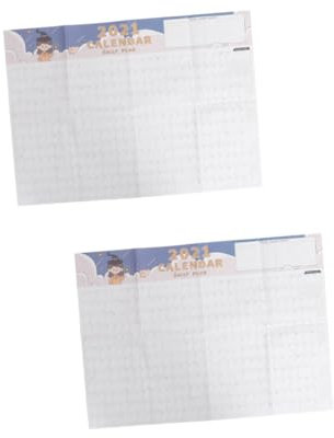 EXCEART 2 Stück 2021 Studienplan Wandkalender Memo-kalender 2021 Blockjahr-wandplaner 2021 Stendig Kalender 2021 Wandplaner Kalender Zeitplanung Kalender Poster Flugblatt Papier