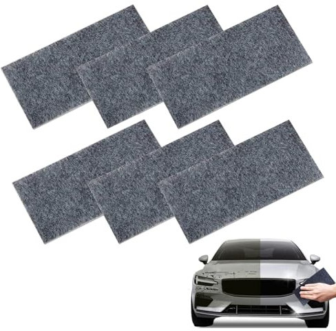 6 Stück Nano Sparkle Tuch Auto Kratzer, 2024 Upgrade Nano Sparkle Tuch Im Test Nanosparkle Magic Car Scratch Remover für Reparatur von leichten Kratzfarben,Lackpflege