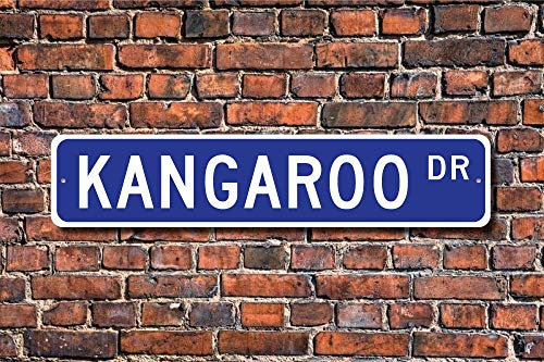 Panneau kangourou - Décoration kangourou - 10,2 x 40,6 cm