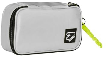 Seven Quick Case, Federmäppchen, Mäppchen, Mehrfarbig, Federtasche für Schreibwaren, Etui mit Stiften, Kugelschreiber, & mehr, Mädchen, Jungen, Schule, grau
