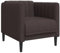 ULUYYUC Sofa Bed Camping Sofa Ecksofa Schlafsofa - Sessel Dunkelbraun Stoff für Lounge Terrasse Garten Party