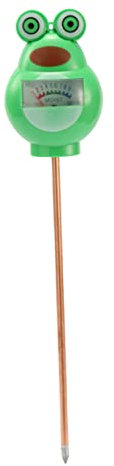 Sosoport Bodenfeuchtigkeitsmesser Bodentester Zeiger Ph-messgerät Wassersparender Gartenhelfer Für Pflanzenpflege Gartenerde Tester Cartoon-Frosch Grün