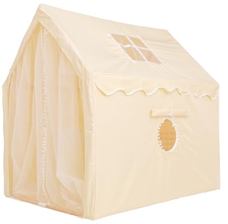 Adena Montessori Kinder-Spielzelt mit Kalender, Prinzessinnen-Spielhaus für Mädchen, Kleinkinder, Kinder, drinnen und draußen, großes rosa Zelt, Mädchen, Schlossspiel, inklusive Daten, Wetter